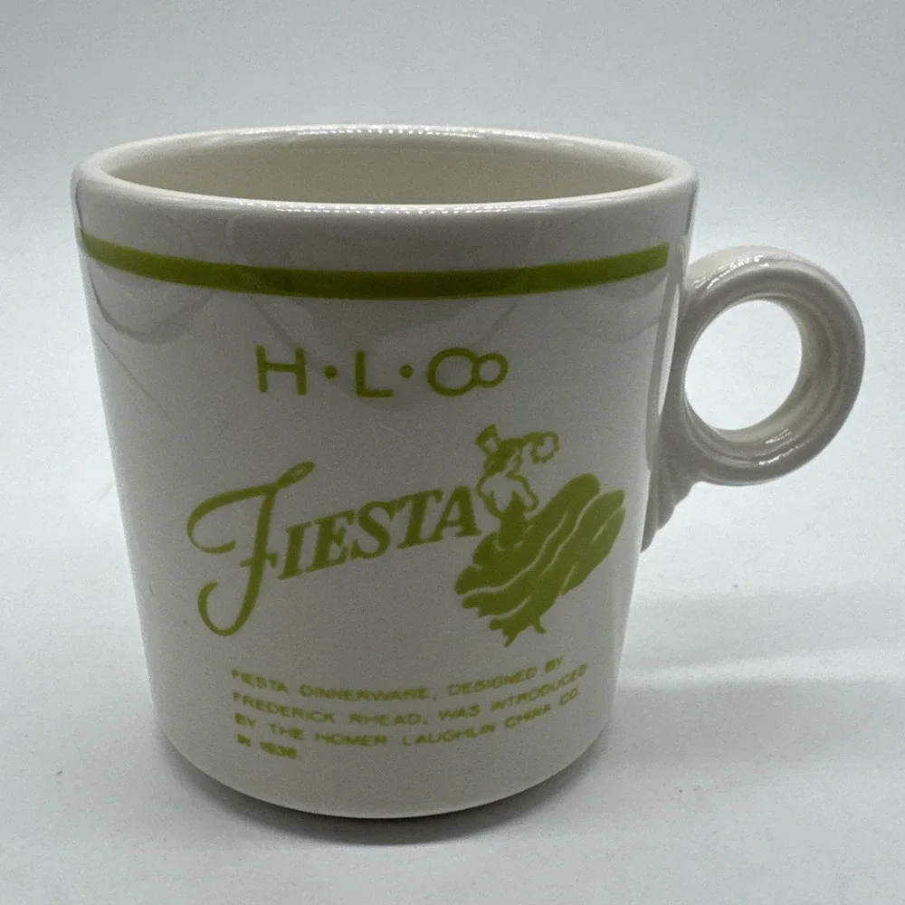 Fiesta 50th Anniversary Commemorative Mug Dancing Lady Red
